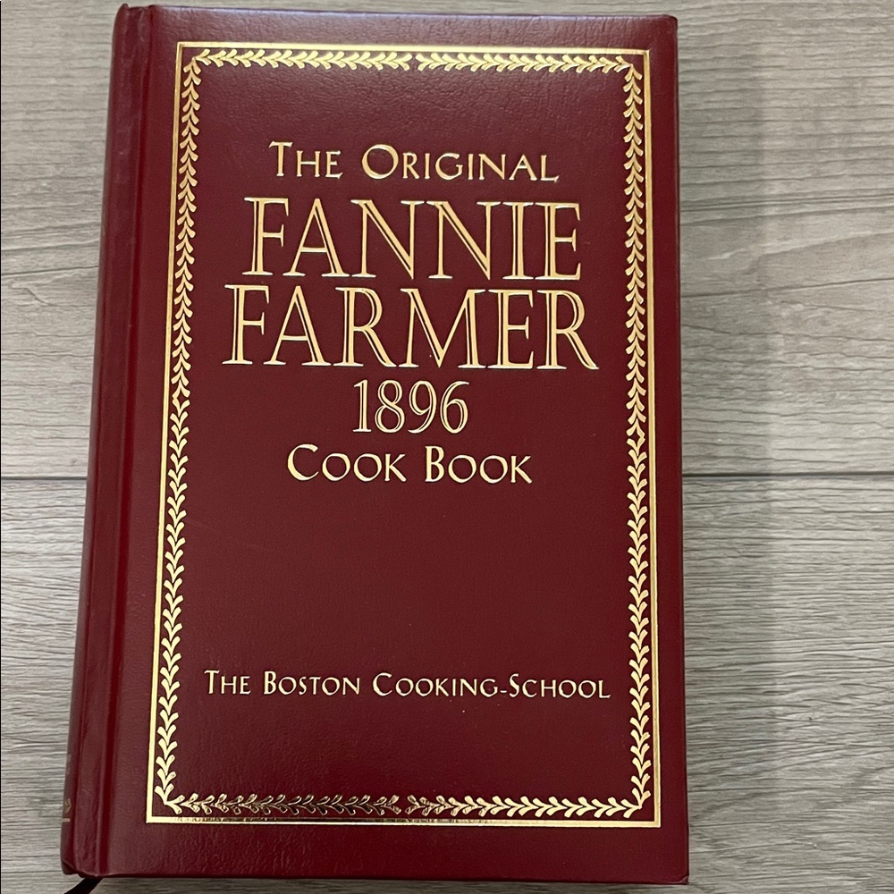 Fannie Farmer 1896 Cook Book - Classic Red Edition